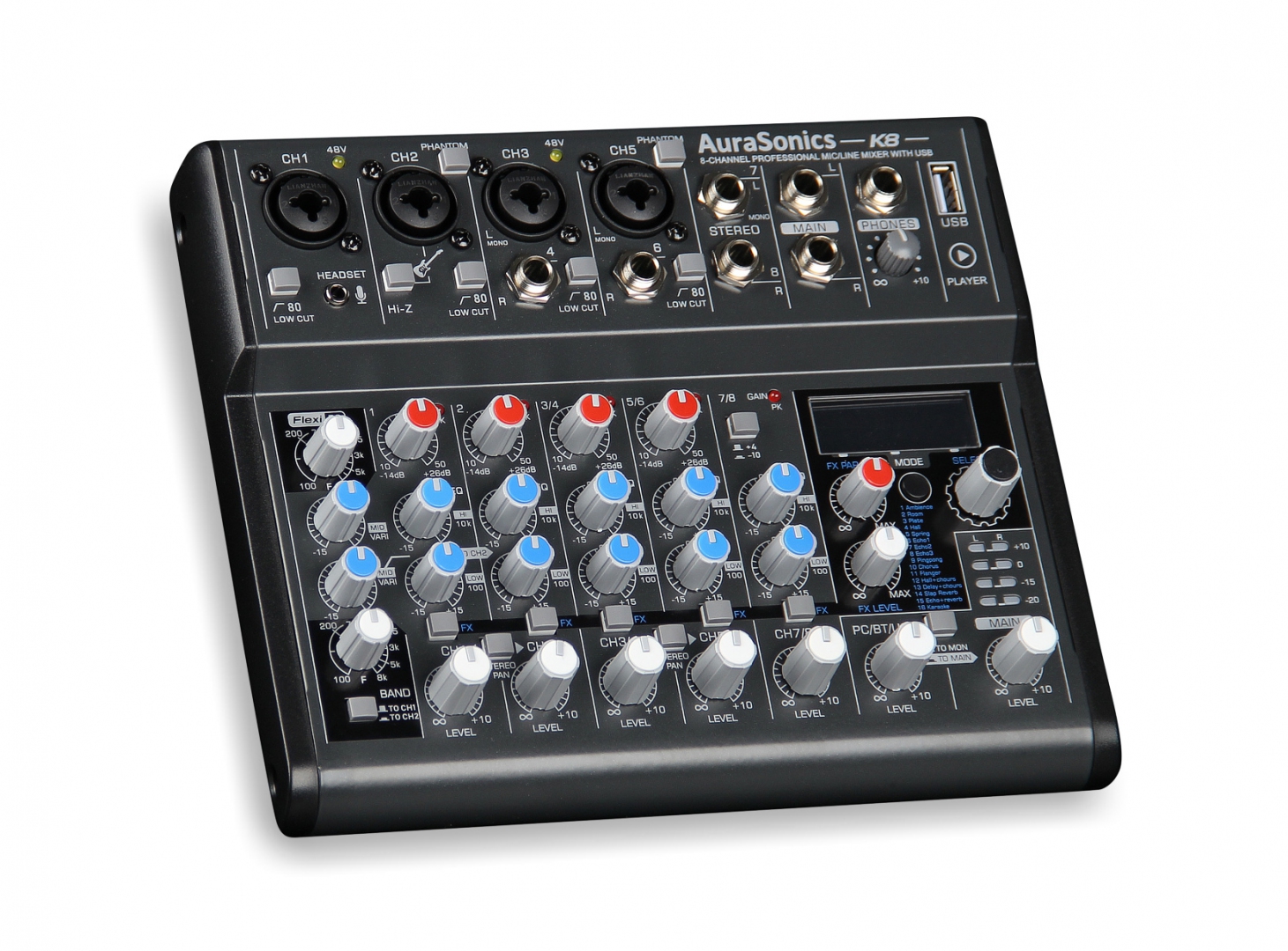 AuraSonics K8 компактный микшерный пульт в Котласе
