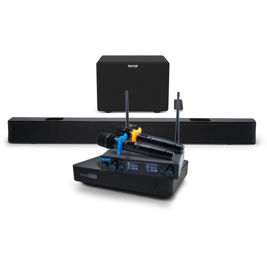 Hi-End караоке-система EVOBOX Premium + EvoSoundBar (саундбар с караоке) в Котласе