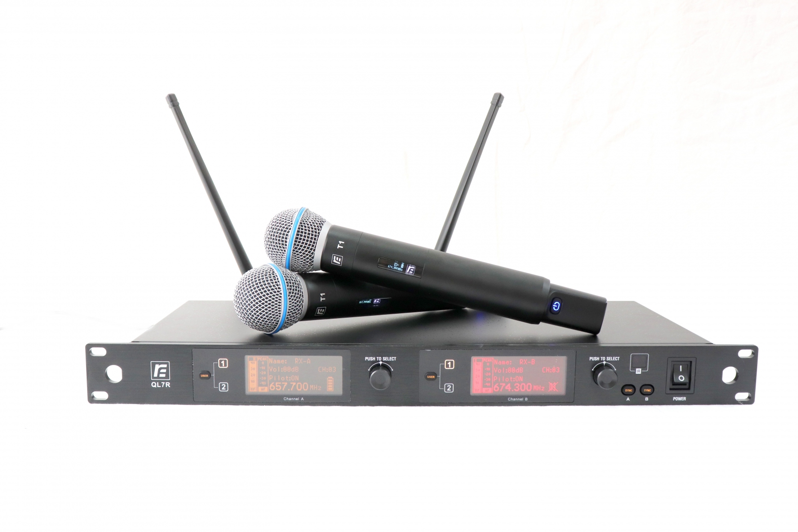 RFIntell QL7R/T1-A 651,800-683,400 МГц 2-канальная радиосистема с 2-мя ручными микрофонами в Котласе