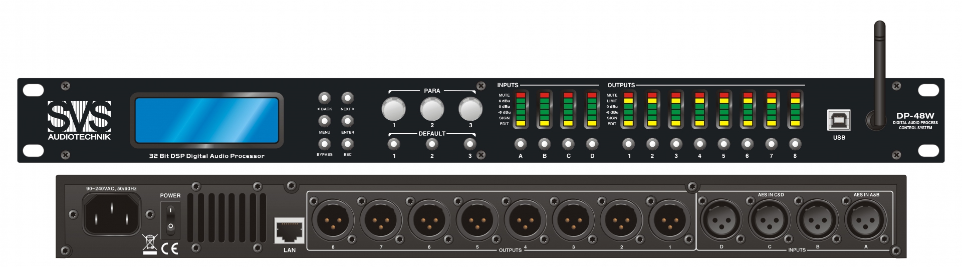 SVS Audiotechnik DP-48W Цифровой процессор: 4 входа 8 выходов в Котласе