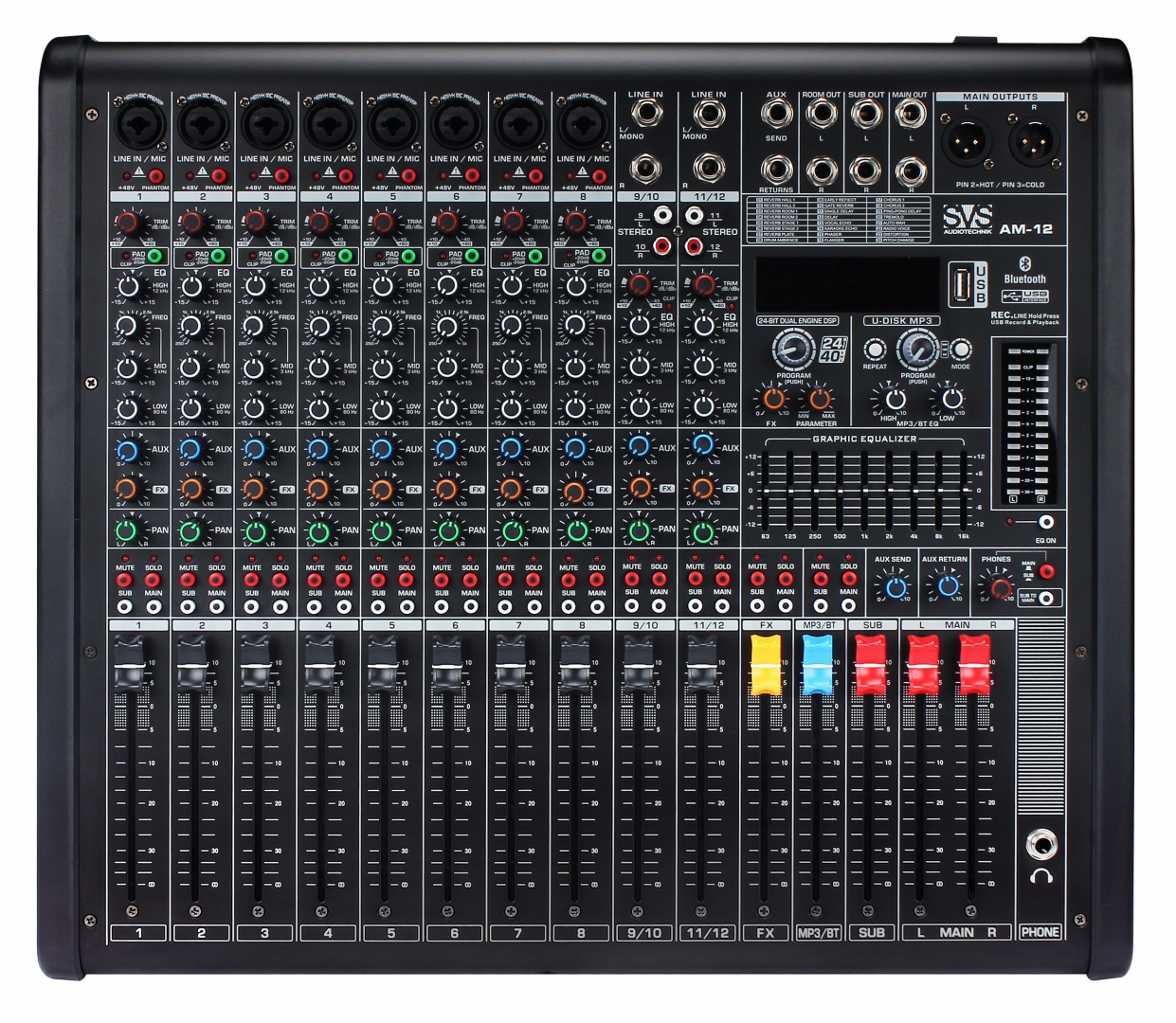 SVS Audiotechnik mixers AM-12 Микшерный пульт аналоговый, 12-канальный в Котласе
